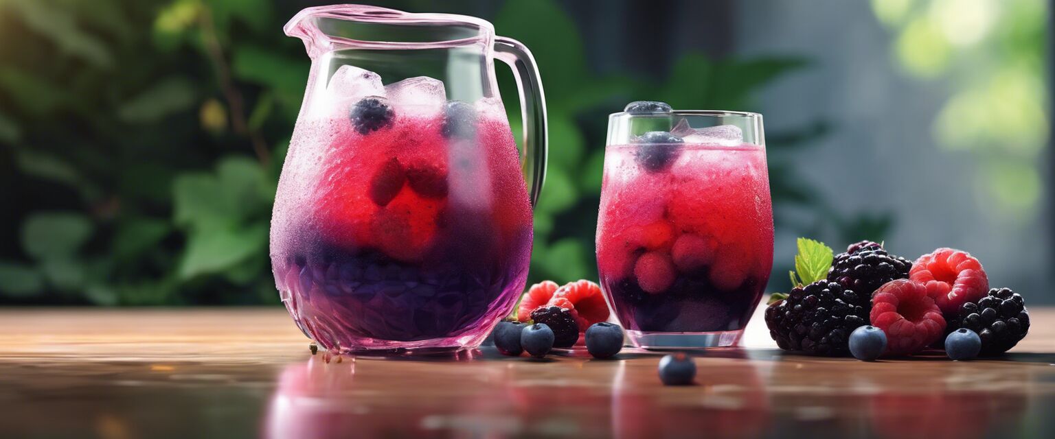 Berry electrolyte drink